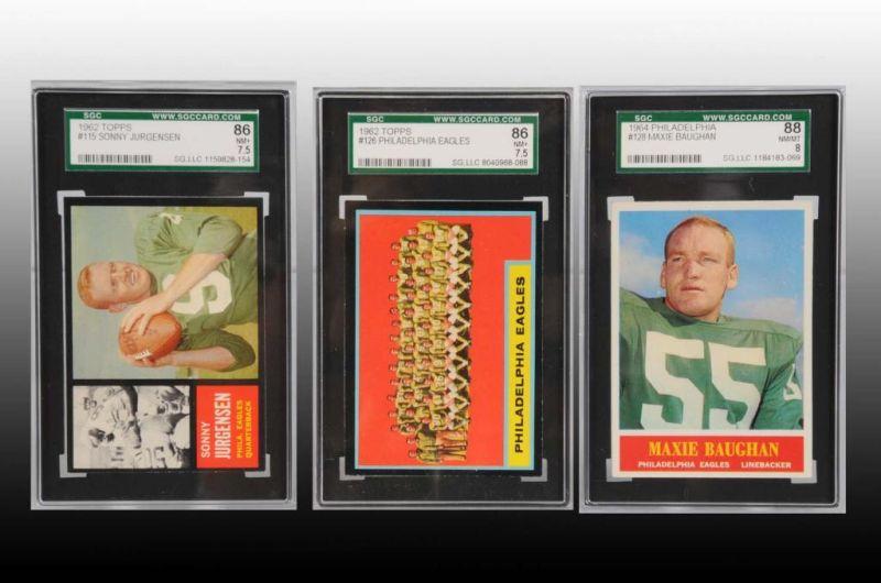 Appraisal: Lot of Football Cards Description Three Topps cards including Sonny