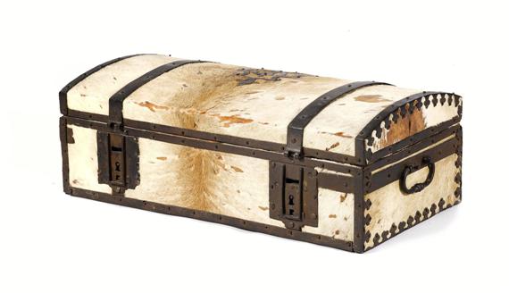 Appraisal: CASKET Baroque probably Spain or France circa Wood covered with