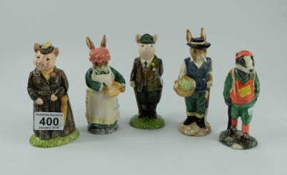 Appraisal: Beswick English Country Folk Sinclairs figures Gardener Rabbit ECF Mrs