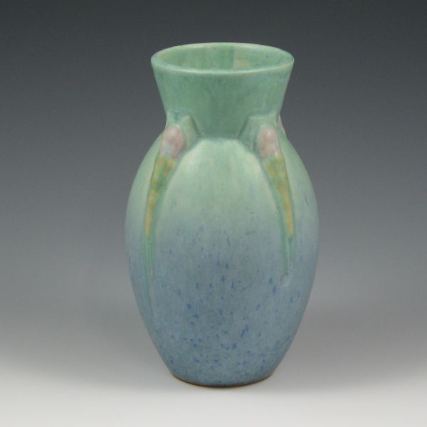 Appraisal: Roseville Topeo - vase in matte blue and turquoise with