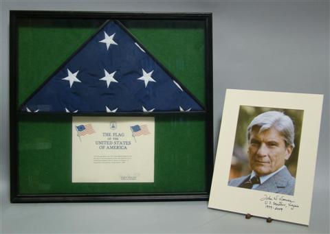 Appraisal: FROM THE OFFICE OF SENATOR JOHN WARNER - AMERICAN FLAG