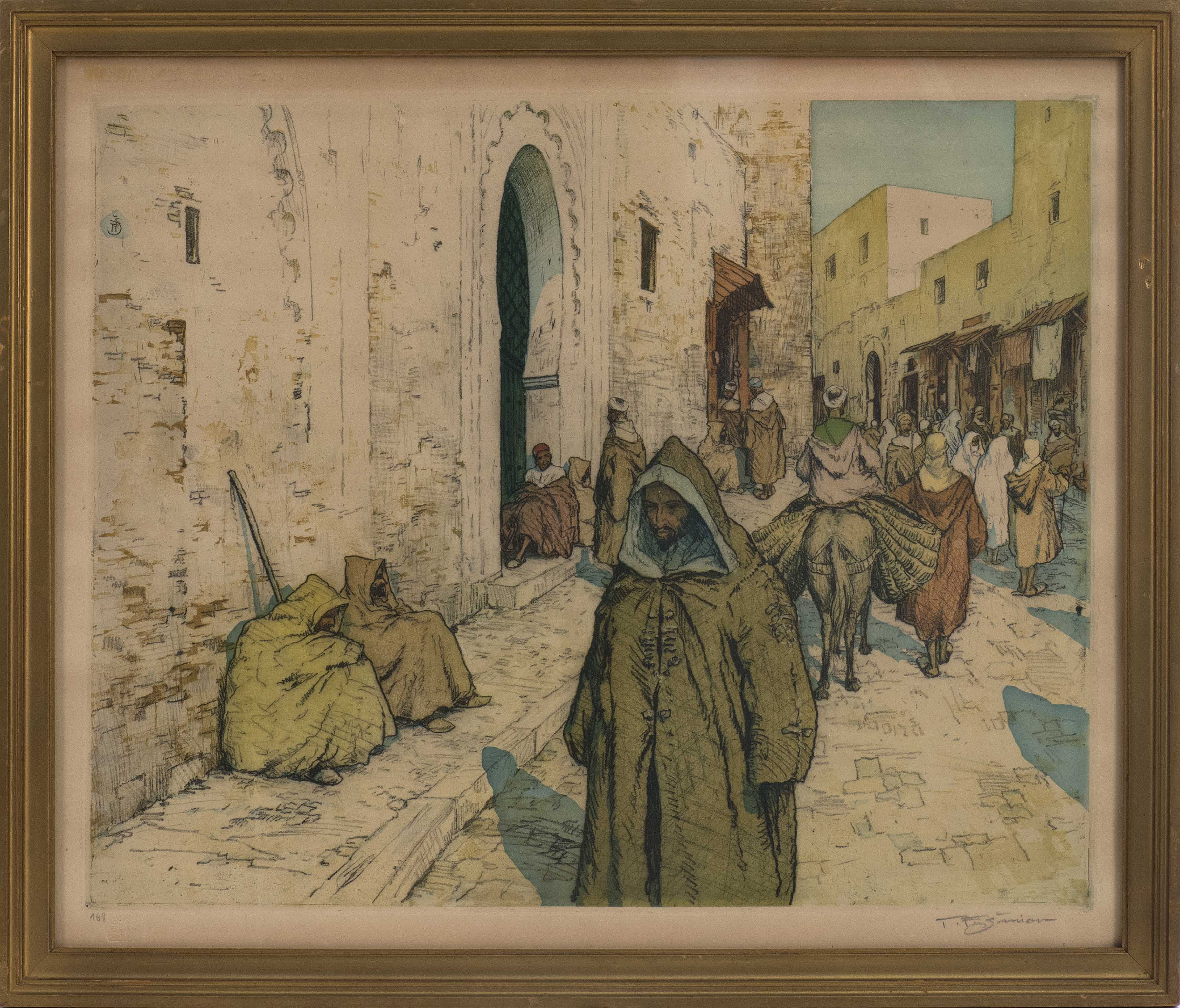 Appraisal: TAVIK FRANTISEK SIMONCzech - Middle Eastern street scene Signed in