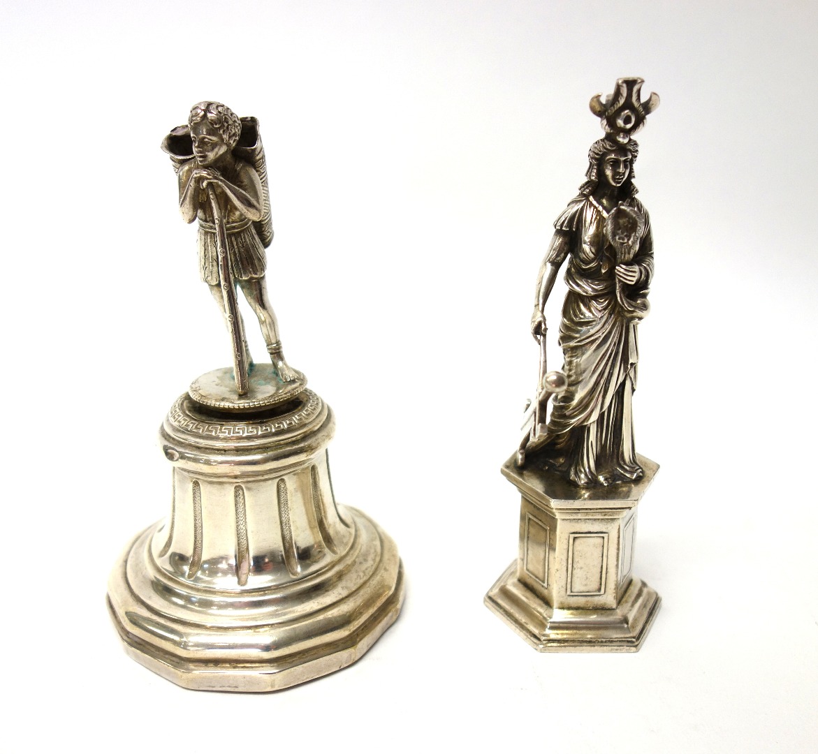 Appraisal: A statuette modelled as the standing figure of lady of