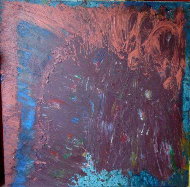 Appraisal: WOFFORD Philip Acrylic Abstraction Dutch Signed verso with date and