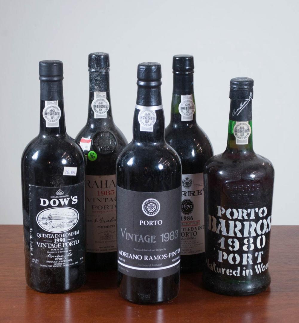 Appraisal: FIFTY-SIX BOTTLE VINTAGE PORT COLLECTION bottles Andriano Romas-Pinto bottles Cockburn's