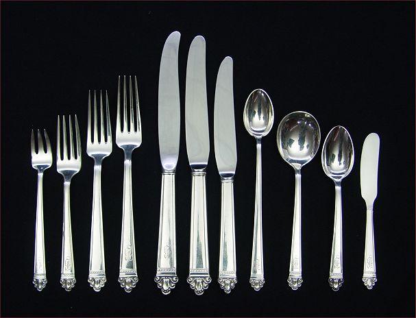 Appraisal: WALLACE JULIANA STERLING FLATWARE Approx pieces in the Juliana pattern