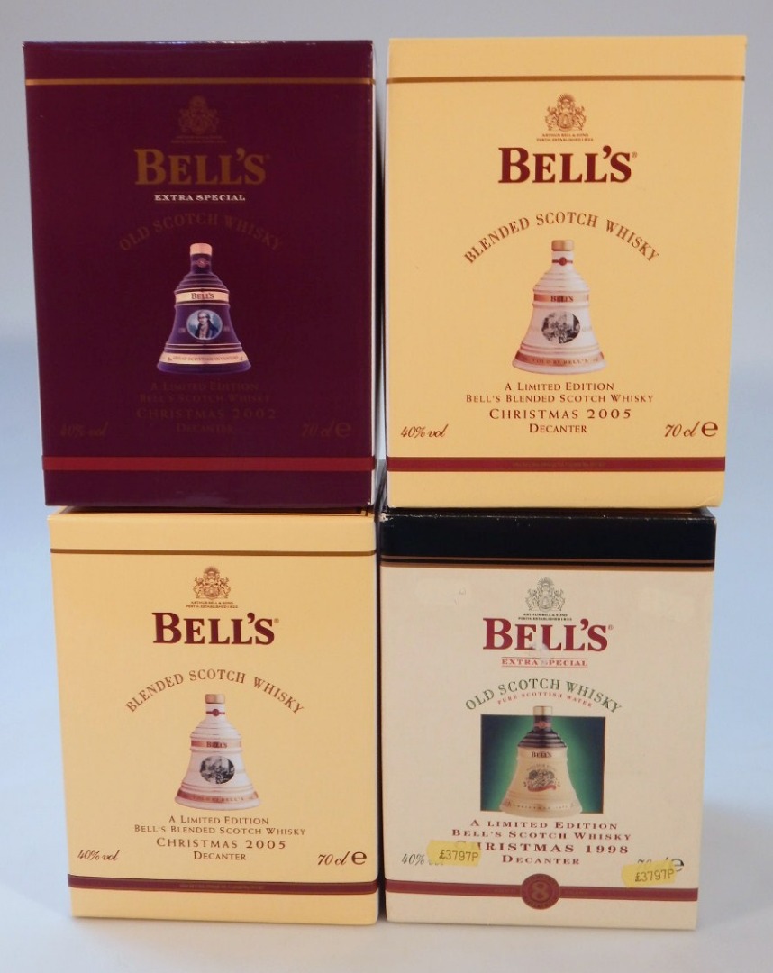 Appraisal: Various Bells boxed whisky decanters each cl volume to include