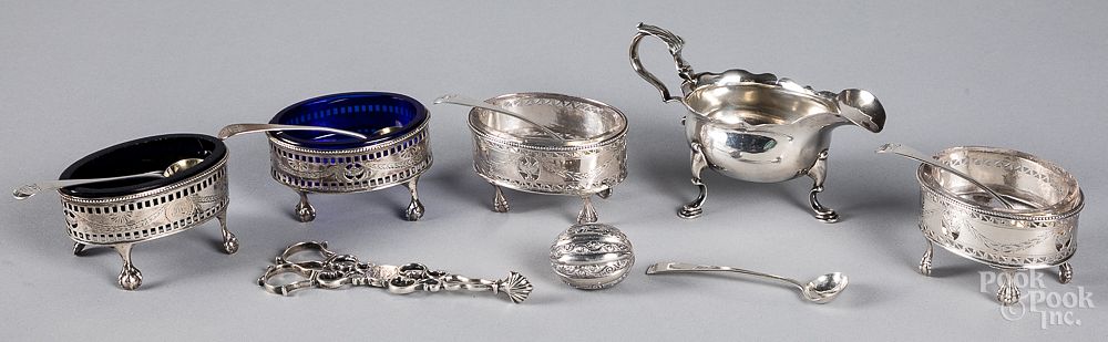 Appraisal: English silver th th c etc English silver th th