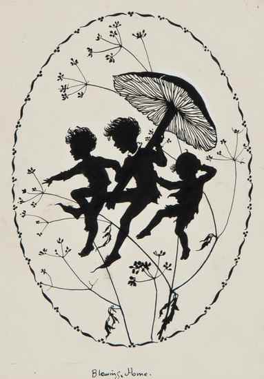 Appraisal: Tarrant Margaret Winifred A group of original silhouette illustrations all