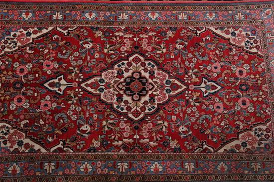 Appraisal: TRIBAL RUG Mid- th century - ft in x ft