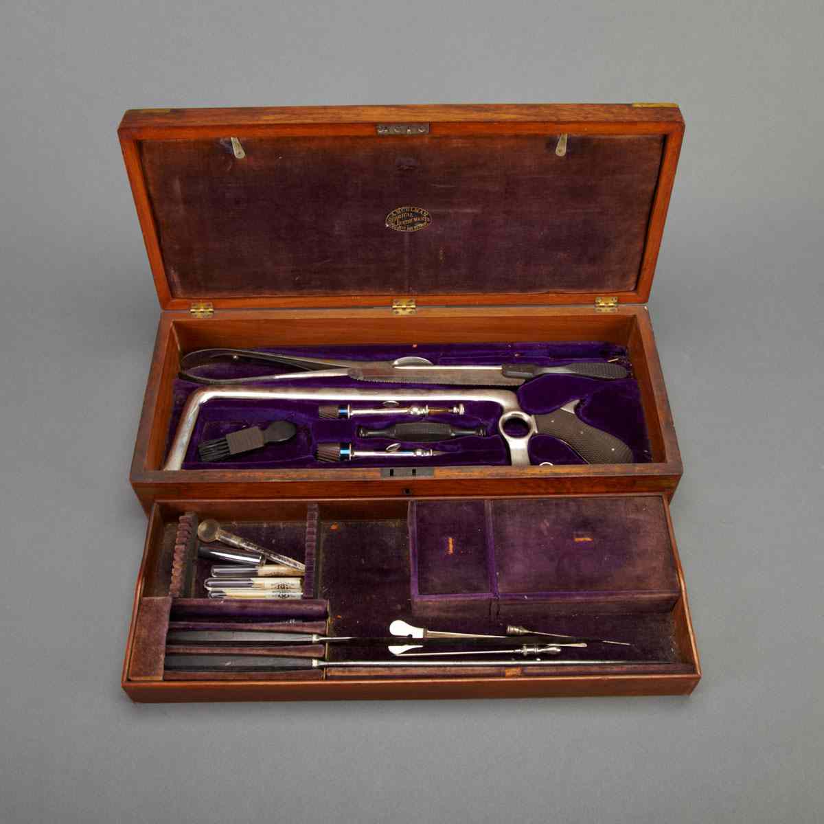 Appraisal: American Amputation and Trepanning Set A Kuhlman Surgical Instruments Detroit