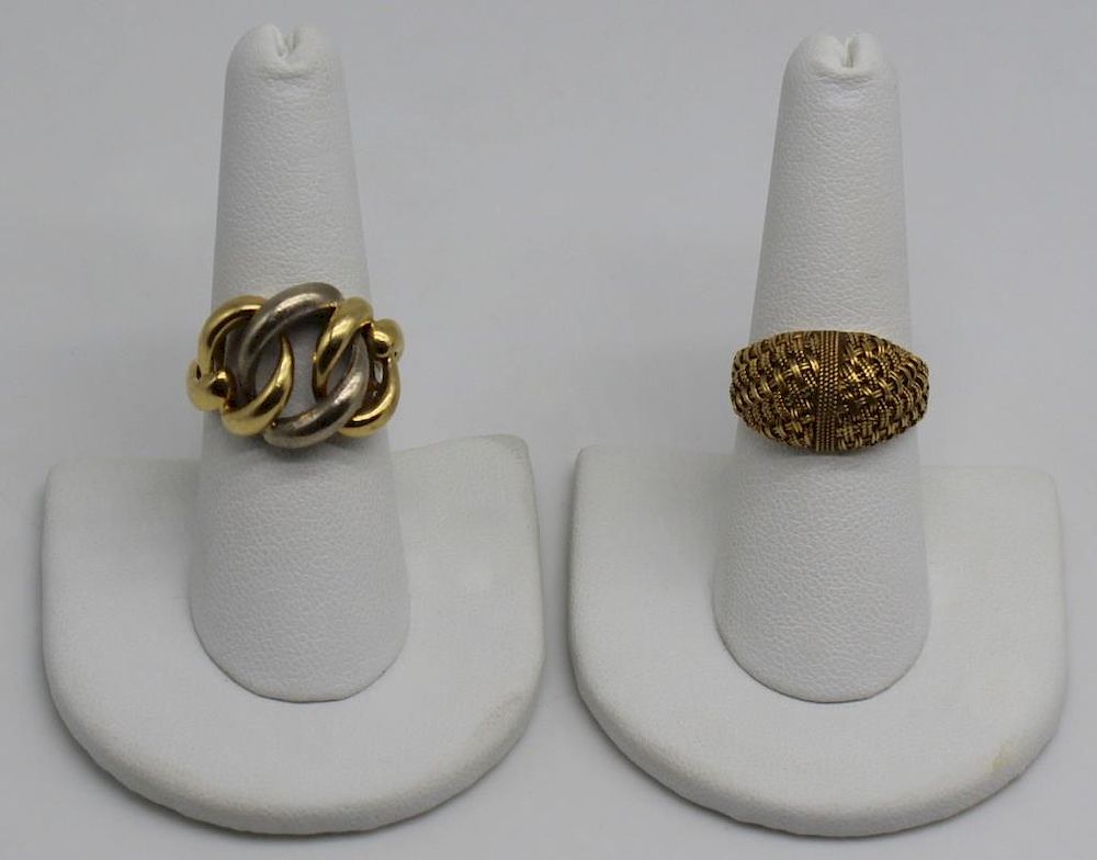 Appraisal: JEWELRY kt Gold Rings Includes an kt yellow gold ring