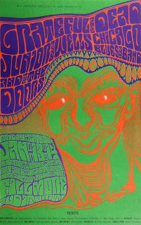 Appraisal: Bill Graham Vintage Rock Poster BG Wes Wilson American b