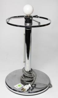 Appraisal: lot of Moderne table lamp group two having a spherical