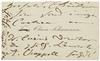 Appraisal: SCHUMANN CLARA Autograph Note unsigned to Dear Miss in German