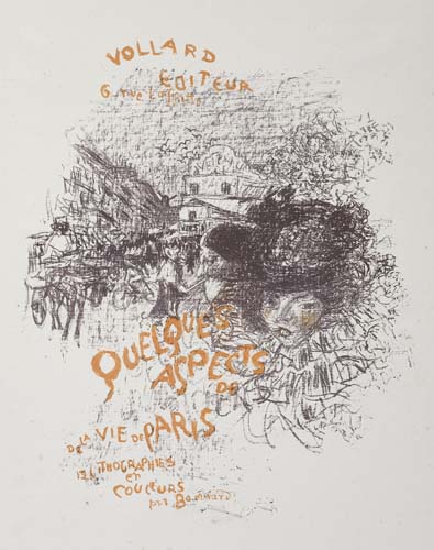 Appraisal: PIERRE BONNARD Quelques Aspects de la Vie de Paris Couverture