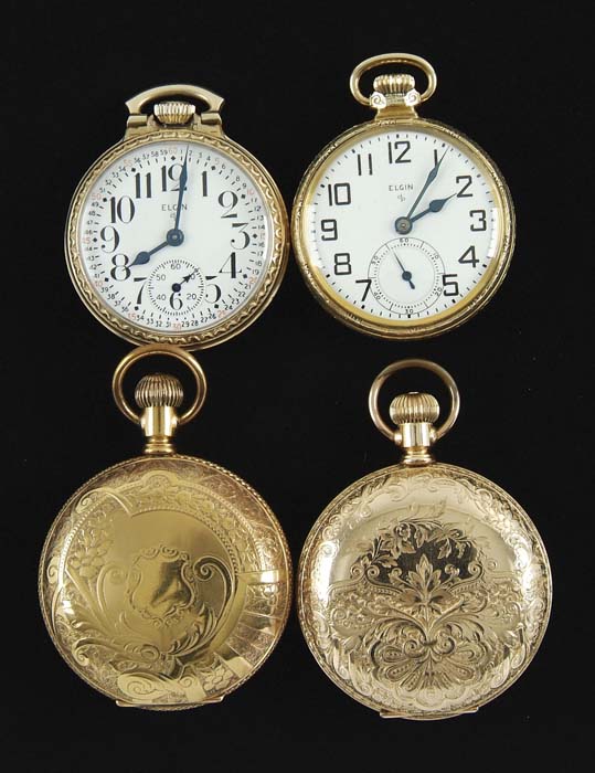 Appraisal: LOT OF EIGHT POCKET WATCHES Waltham -size -jewel P S