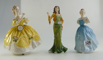 Appraisal: Royal Doulton lady figures Abigail HN Enchantment HN and The