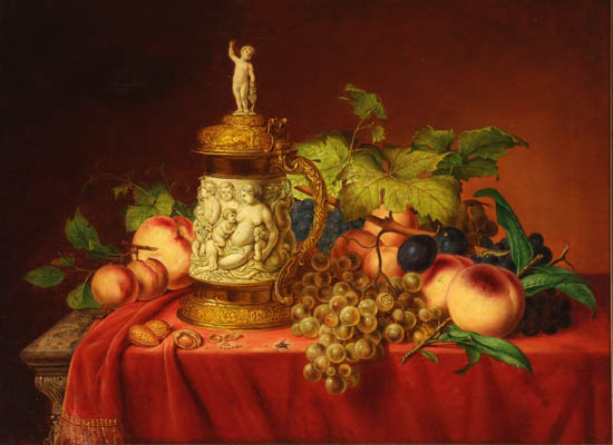 Appraisal: European School th- th Century Table Top Still Life with