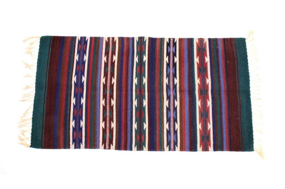 Appraisal: Zapotec Multi Color Eye Dazzler Rug X Offered for your