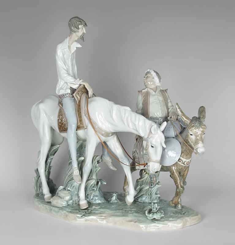 Appraisal: LLADRO PORCELAIN FIGURINE ''IMPOSSIBLE DREAM'' Limited edition Salvador Furio sculpture