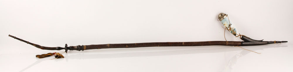 Appraisal: - th C German Smoking Pipe th century German smoking