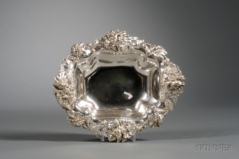 Appraisal: Frank W Smith Sterling Fruit Bowl early th century ovoid