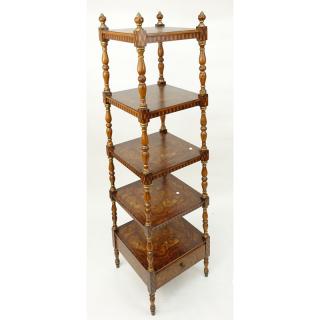 Appraisal: Vintage Italian Style Painted Etagere by Castilian Imports Vintage Italian