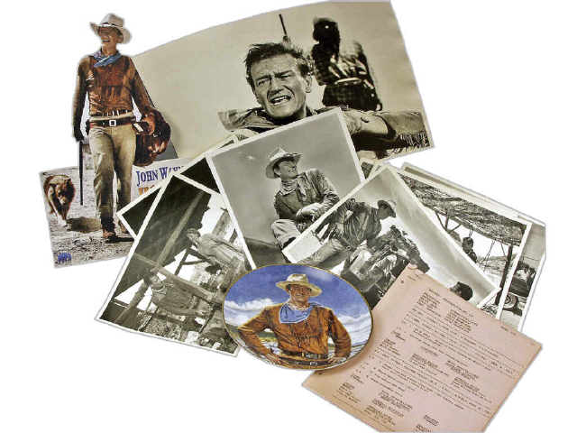 Appraisal: John Wayne's production schedule Hondo one sheet poster and standee