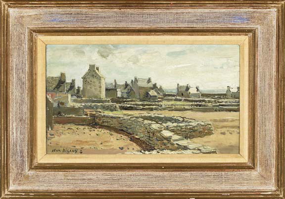 Appraisal: Jean Rigaud French - Ile de Sein oil on canvas