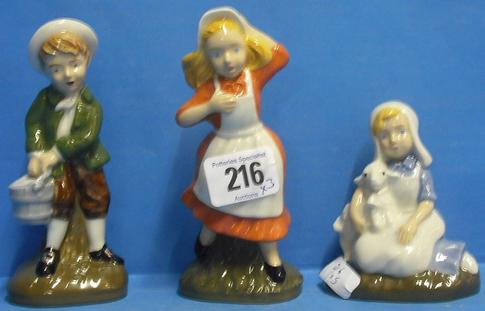 Appraisal: Wade Figures Jack Jill And Mary had a little lamb