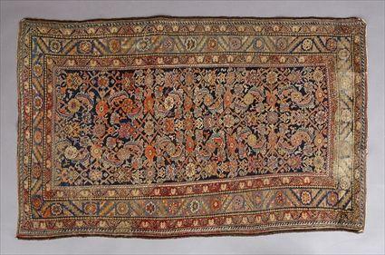 Appraisal: CAUCASIAN PRAYER RUG AND A HAMADAN RUG x in