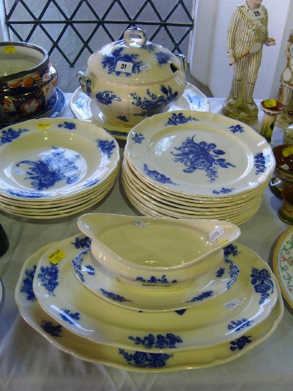 Appraisal: A collection of Villeroy Boch dinner wares of blue and