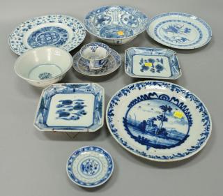 Appraisal: Eleven pieces of blue and white Korean and Oriental plates