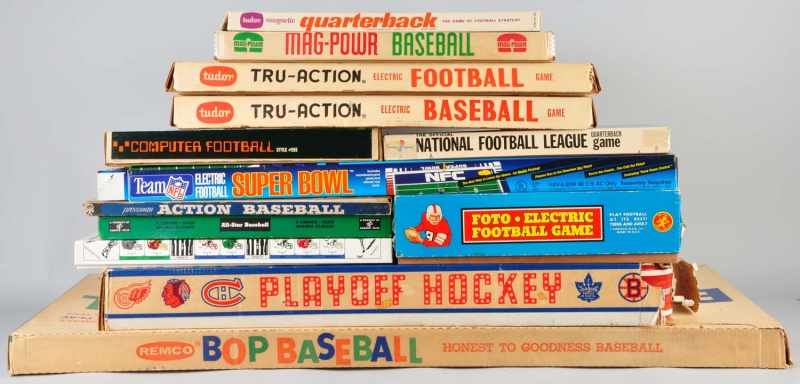 Appraisal: Lot of Vintage Contemporary Sports Games Description Various baseball football