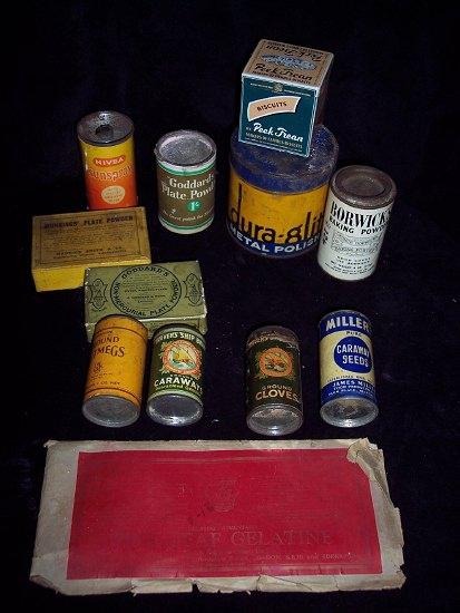 Appraisal: Sundry herbs and spices in original packaging Goddards Plate Powder