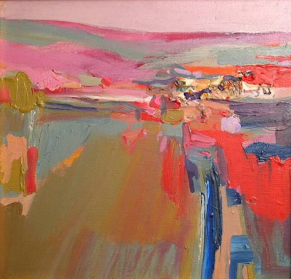 Appraisal: Margaret Smith British born Pink ridge signed and titled 'Margaret