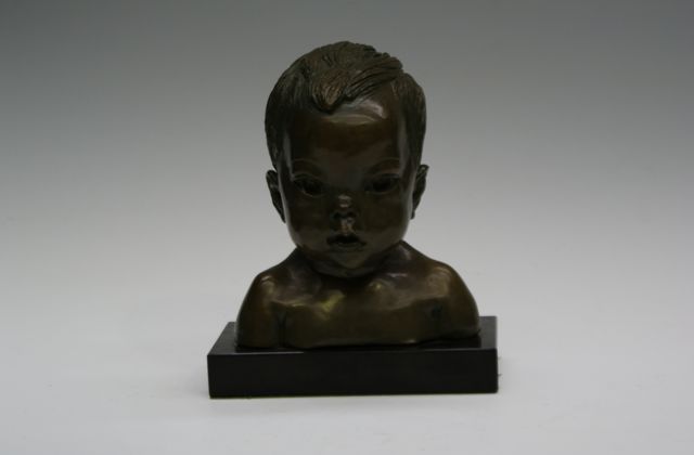 Appraisal: Barbara Tribe - Yodkwan bronze inscribed ' MONTHS YODKWAN -Barbara