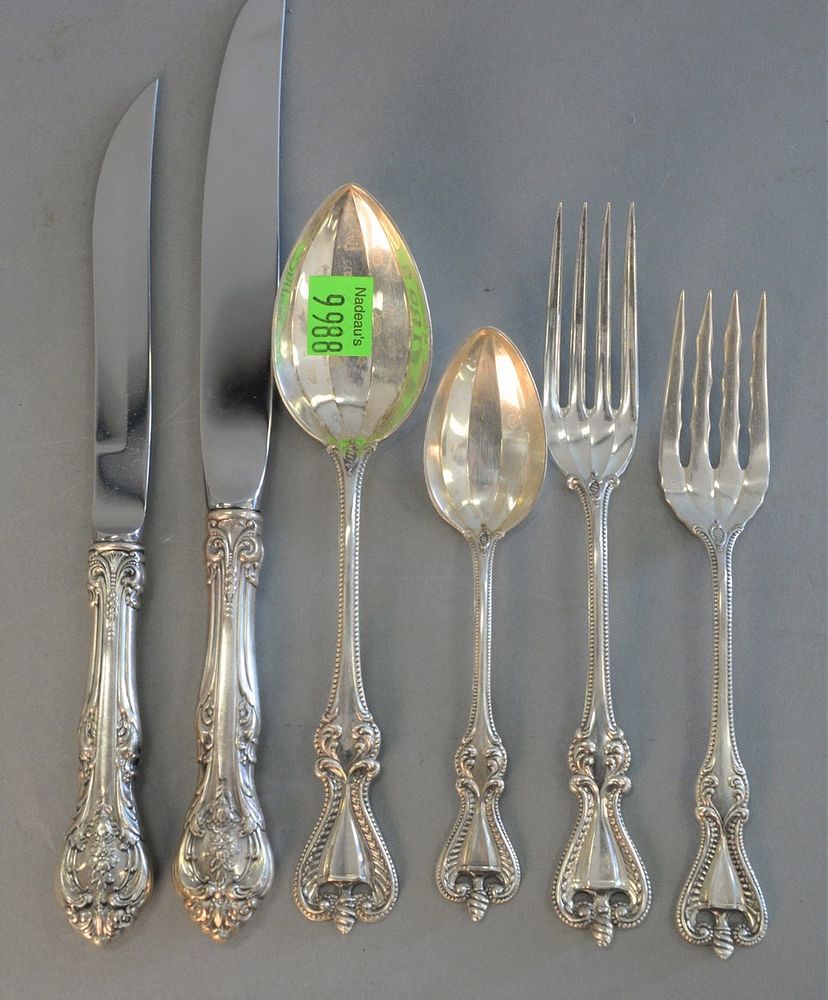 Appraisal: Sterling Silver Flatware to include two sizes of spoons two