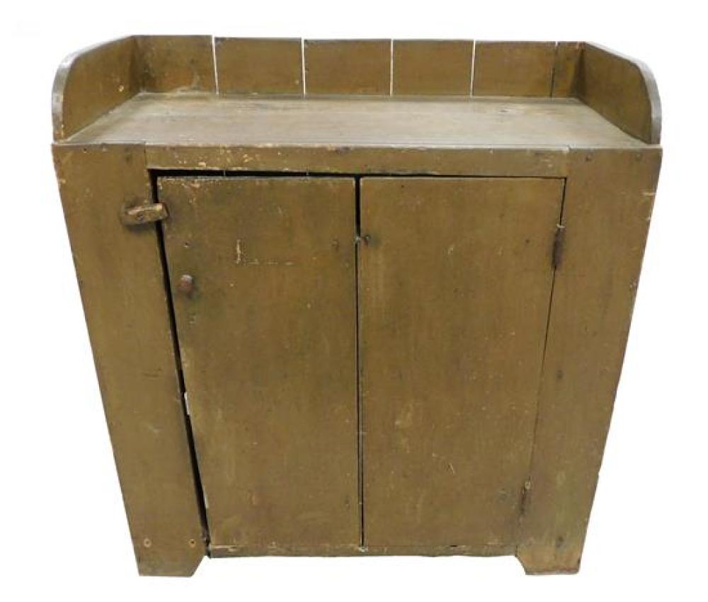 Appraisal: Single door cabinet or country server American late th C