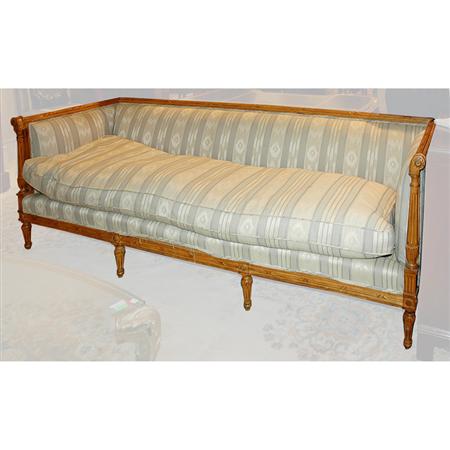 Appraisal: Neoclassical Style Fruitwood Settee Estimate -