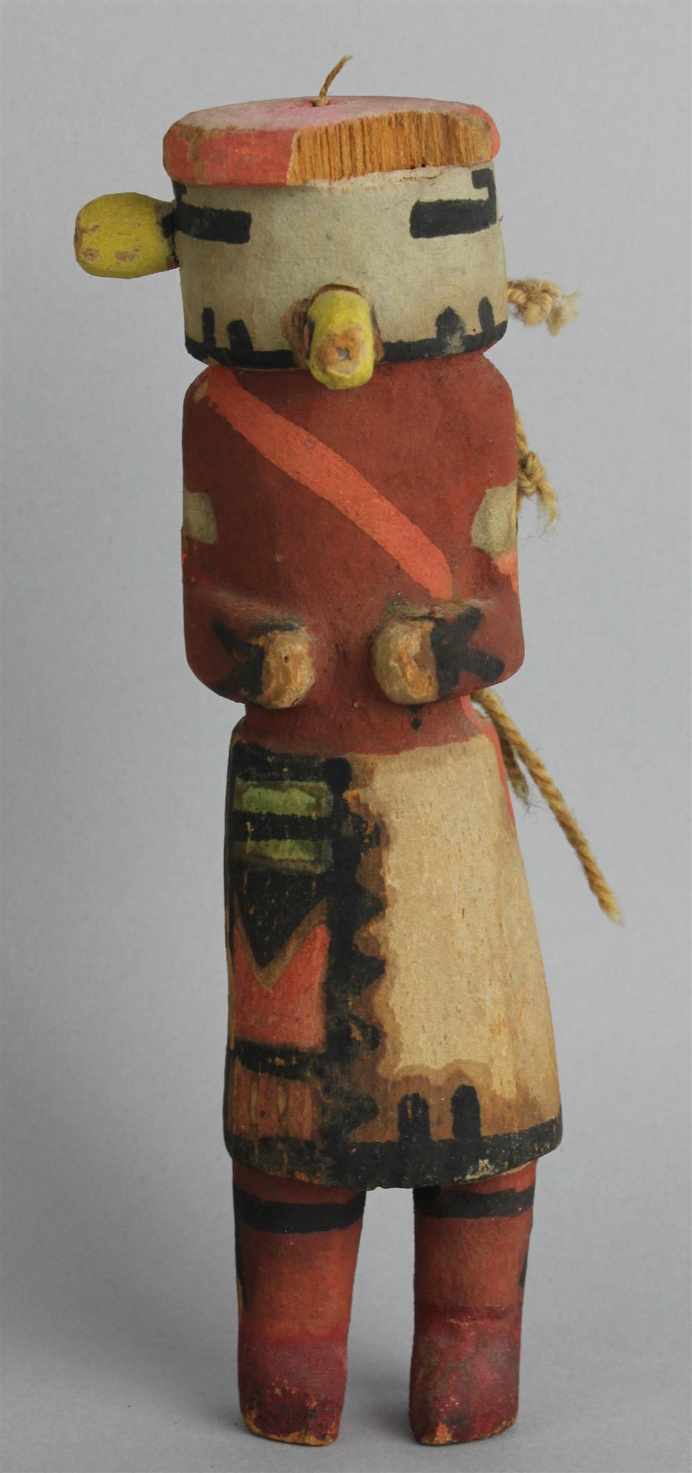 Appraisal: NATIVE AMERICAN POLYCHROME WOOD KACHINA DOLL HOPI CIRCA h in