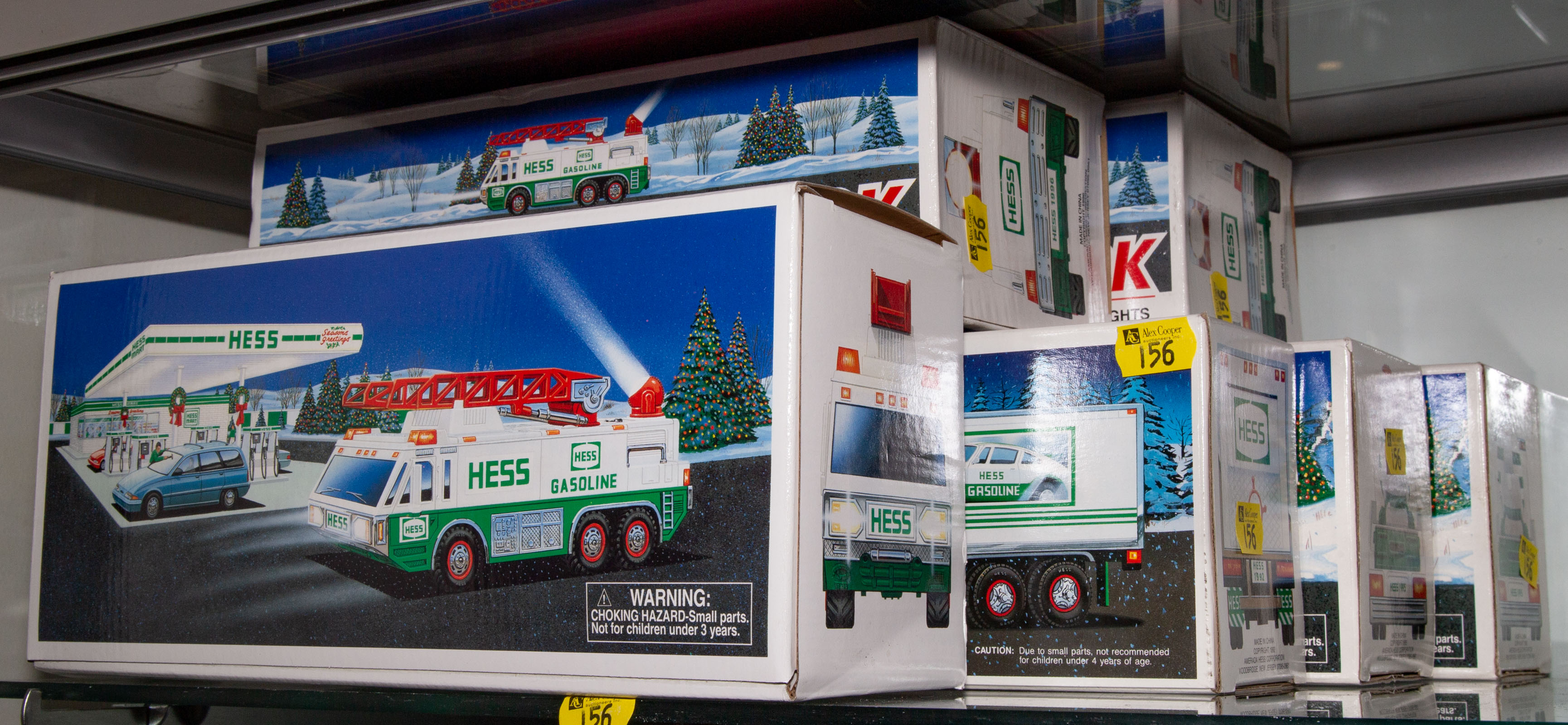 Appraisal: SIX ASSORTED HESS TRUCKS Includes two and three All mint