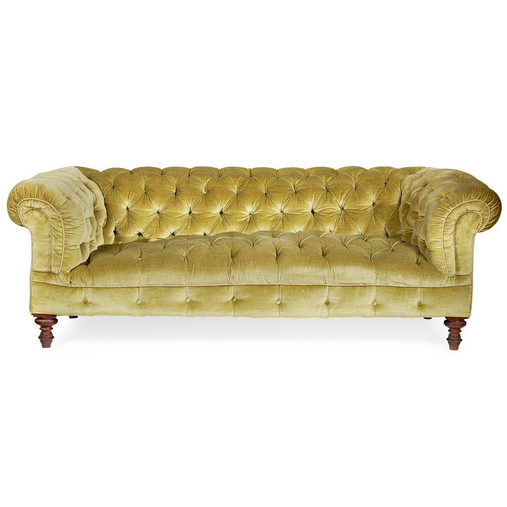 Appraisal: LATE VICTORIAN CHESTERFIELD SOFA LATE TH CENTURY the low back