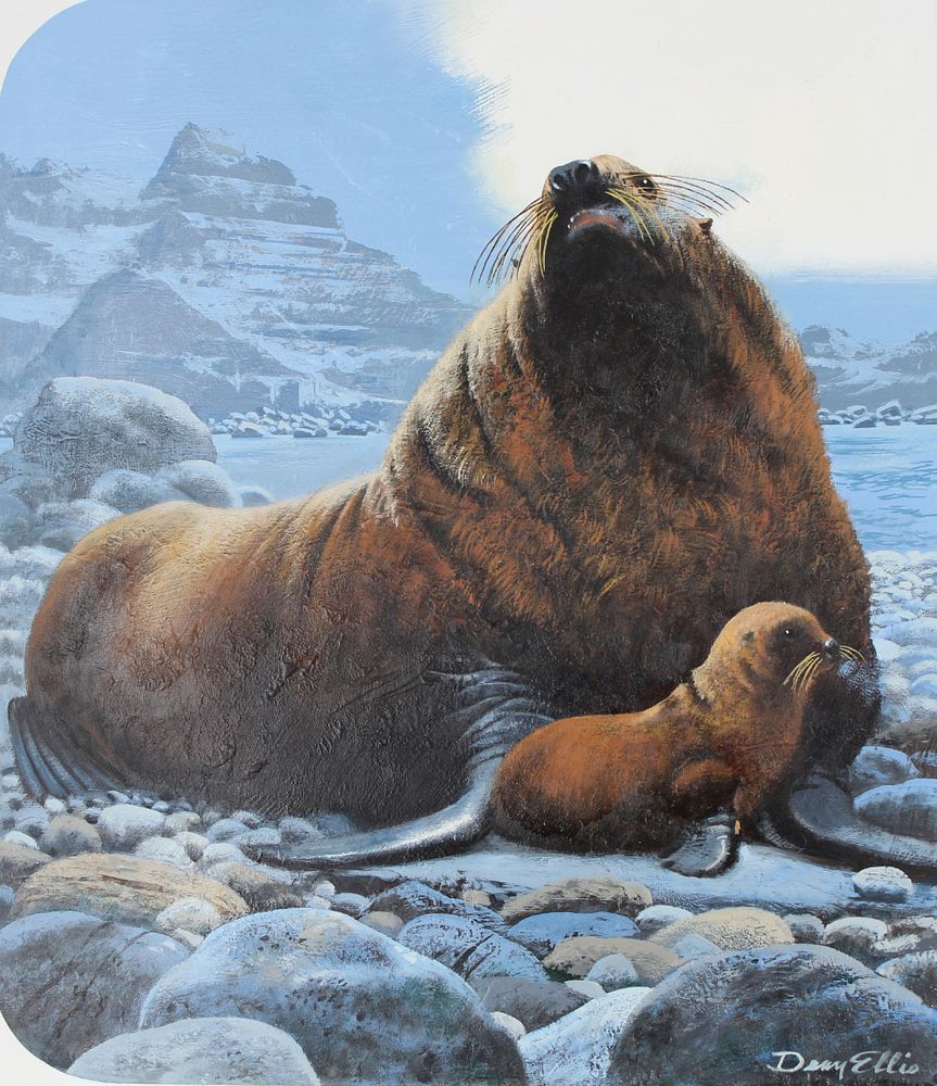 Appraisal: Dean Ellis - Northern Sea Lions Oil Dean Ellis New