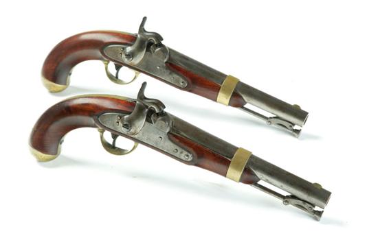 Appraisal: PAIR OF U S MODEL PERCUSSION PISTOLS Henry Aston Middletown