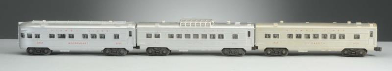 Appraisal: Set includes Lionel red letter Clifton observation car is complete