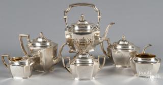 Appraisal: Reed and Barton six-piece sterling silver tea service Watson sterling