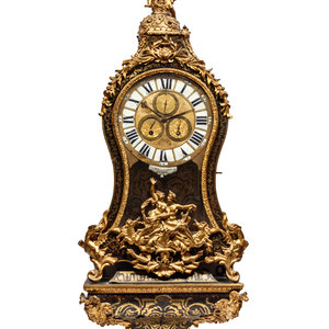 Appraisal: A Louis XV Gilt Bronze Mounted Boulle Marquetry Bracket Clock