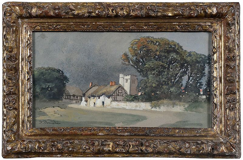 Appraisal: Fran ois Boudin French th th century View of a